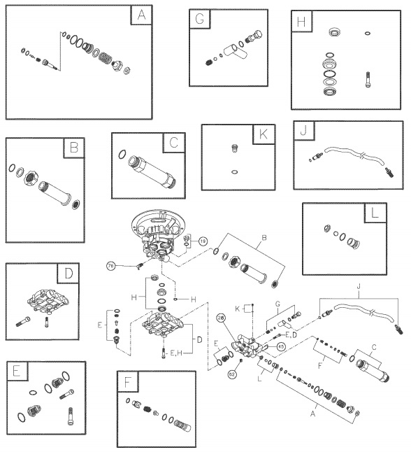 sears/craftsman model 580752000 pump breakdown & parts